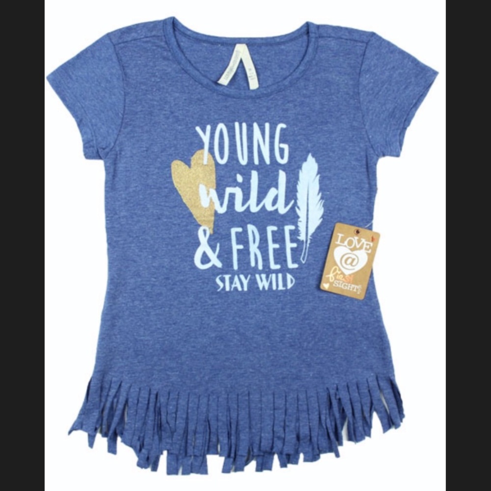 Girls Young Wild & Free Top